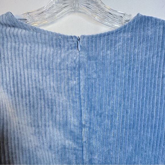 Altar’d State Midi Textured Velour Dress Cottagecore Minimalist Cozy Stretch - Picture 5 of 7